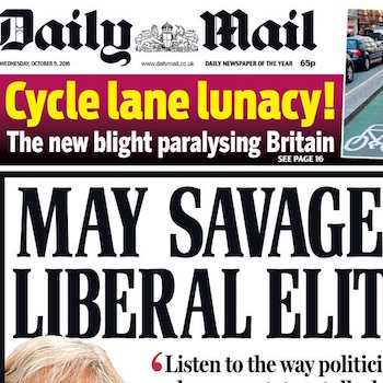 Immigrant-demonising paper says cycle lanes are “paralysing Britain”