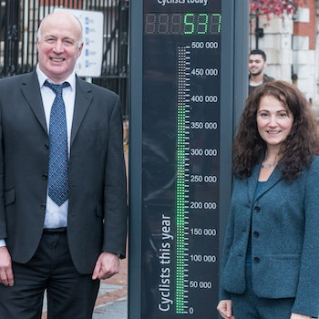5000+ cyclists a day are now using Manchester’s protected cycleway