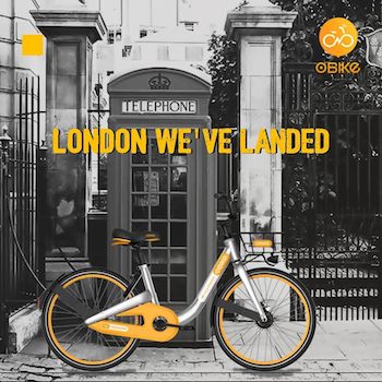 Dockless bike-share hits London (such bikes could reshape cities)