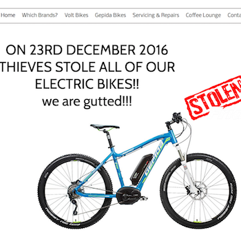 Flood-hit shop closes after thieves steal distinctive e-bikes