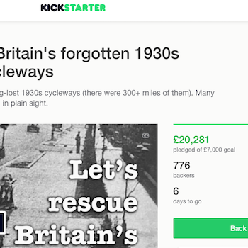 US company is first corporate backer of British cycleways campaign