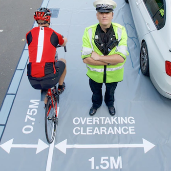 Cycling UK takes to Kickstarter to fund safe-pass police mats