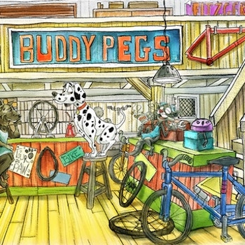 Bike-shop-supporting dog-based kids’ bike book takes to Kickstarter