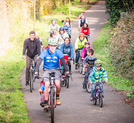 Scottish parents ride for We Walk, We Cycle, We Vote campaign