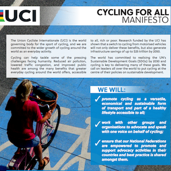 Cycling’s world governing org widens remit to promote everyday cycling