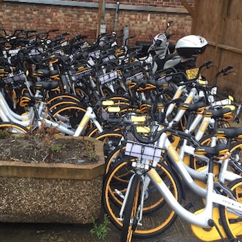 Dockless bikes impounded by council for “blocking parking spaces”