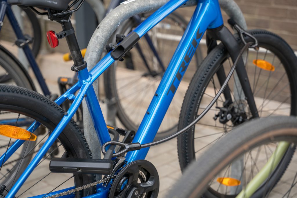 18. Hiplok URBAN D PLUS IN USE BikeBiz August Sector Guides: New Products