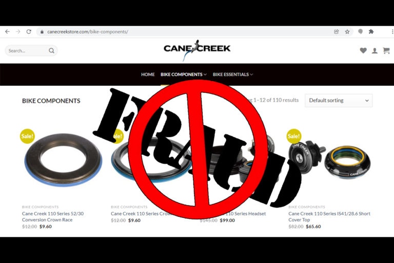 Cane Creek warns customers of fraudulent website