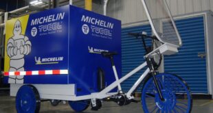 346 MICHELIN X Tweel eCargo trike 1200x899 1 Michelin debuts airless prototype tyre for last-mile delivery e-cargo trikes