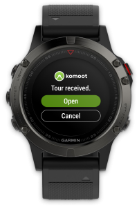 472853 komoot SendToDevice fenix recieved abb52f original 1678985629 Komoot launches 'Send to Device' feature for Garmin cycling computers and smartwatches