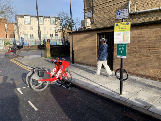 Over 70 new on-street dockless bike bays installed in Hackney