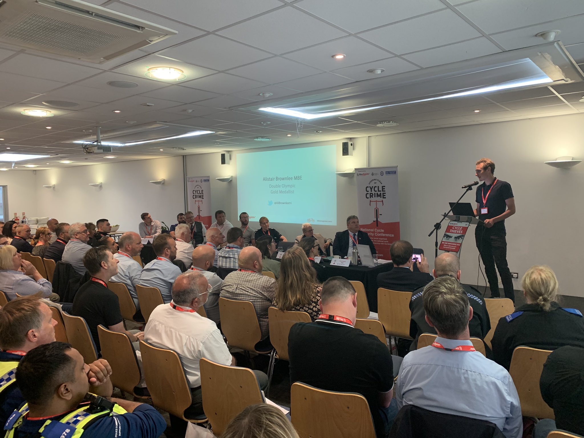 “Cycle theft is one of the main barriers we need to overcome to encourage people to travel by bike”: Alistair Brownlee speaks at National Cycle Crime Conference