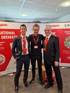 Alistair Brownlee with James Brown and Andy Gregory "Cycle theft is one of the main barriers we need to overcome to encourage people to travel by bike": Alistair Brownlee speaks at National Cycle Crime Conference