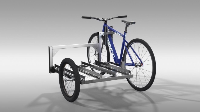 CGI of the trike Insync and inventor get backing of global manufacturer for special needs trike