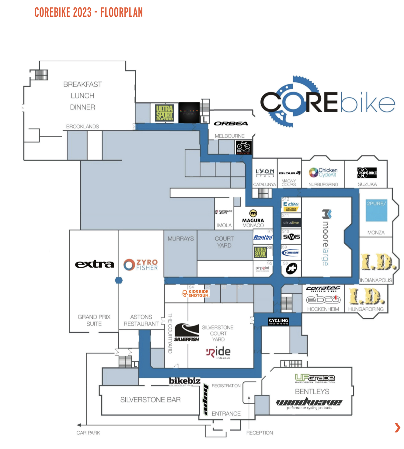 COREbike floorplan What to look out for at this year's COREbike
