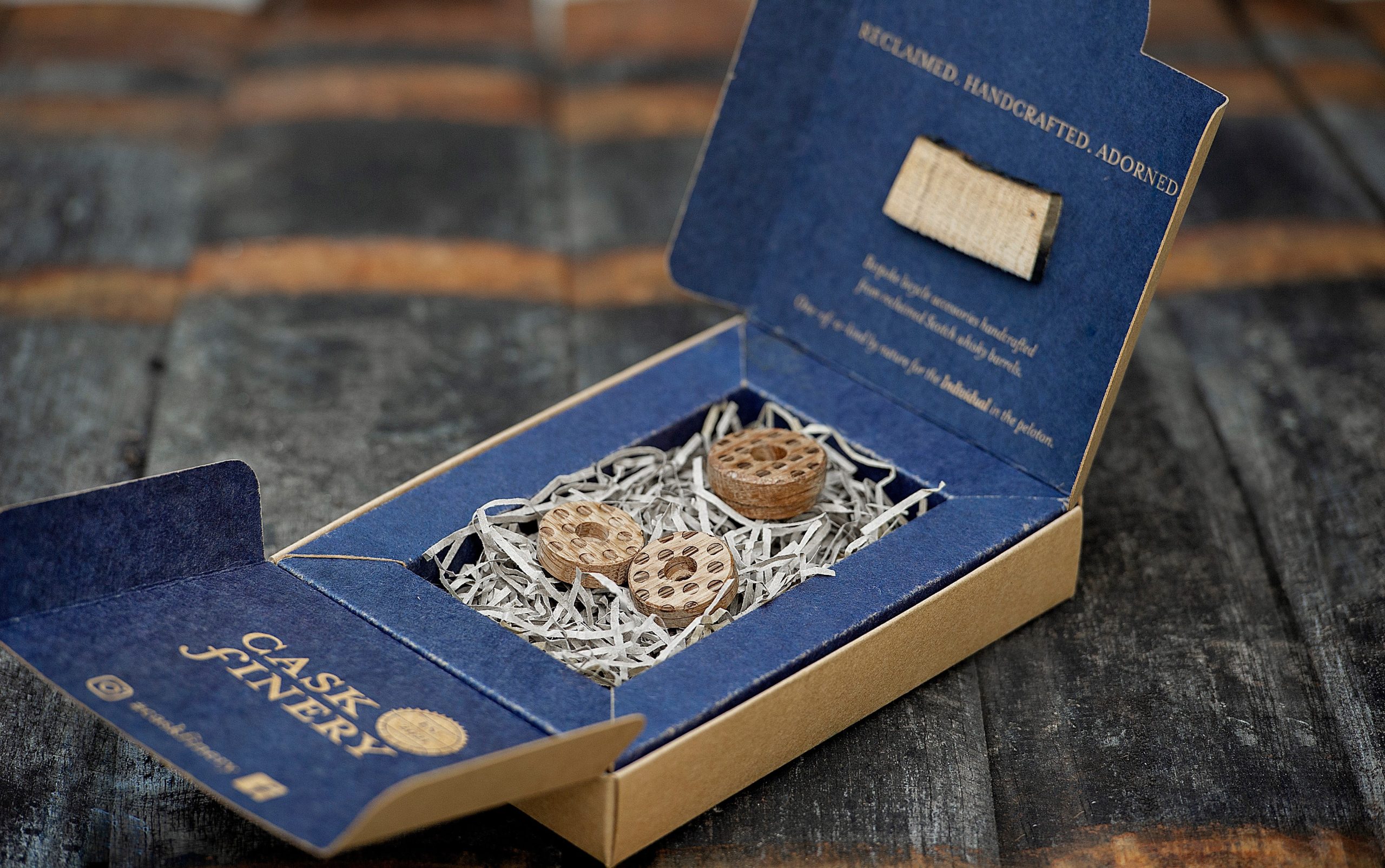 CaskFinery 02b min scaled Cask Finery launches bicycle accessories crafted from reclaimed Scotch whisky barrels