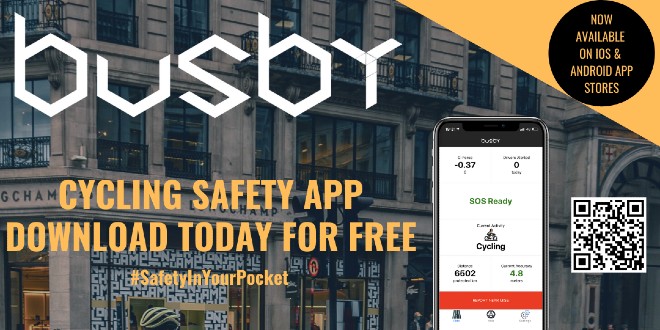 Cycling safety app Busby offers free upgrade to key workers