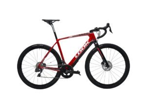E 765 OPTIMUM DISC RED GLOSSY 1 Seven of the best e-road bikes on show at this year's Rouleur Classic LDN