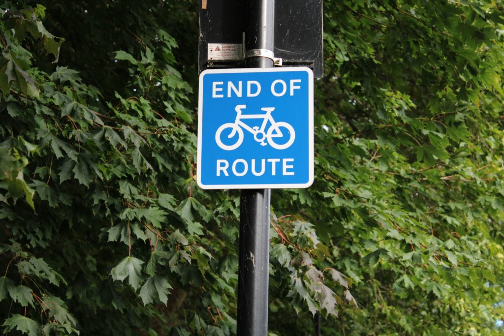 End of bike route 1 Paul’s Cycles research highlights MTB trail access gap across England