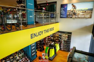 Evans Cycles Ed in store shot Evans Cycles returns to Edinburgh with location beside NCR75 and Union Canal