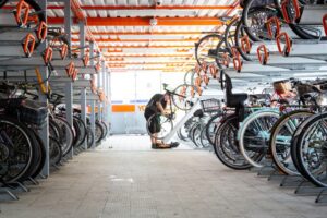 Extended Cycle parking at Walthamstow station 1 TfL and Mayor partner with Halfords to tackle bike theft