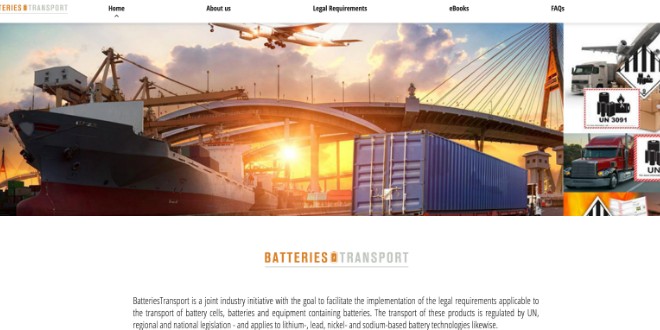 Free battery transport information now available through cross-industry platform