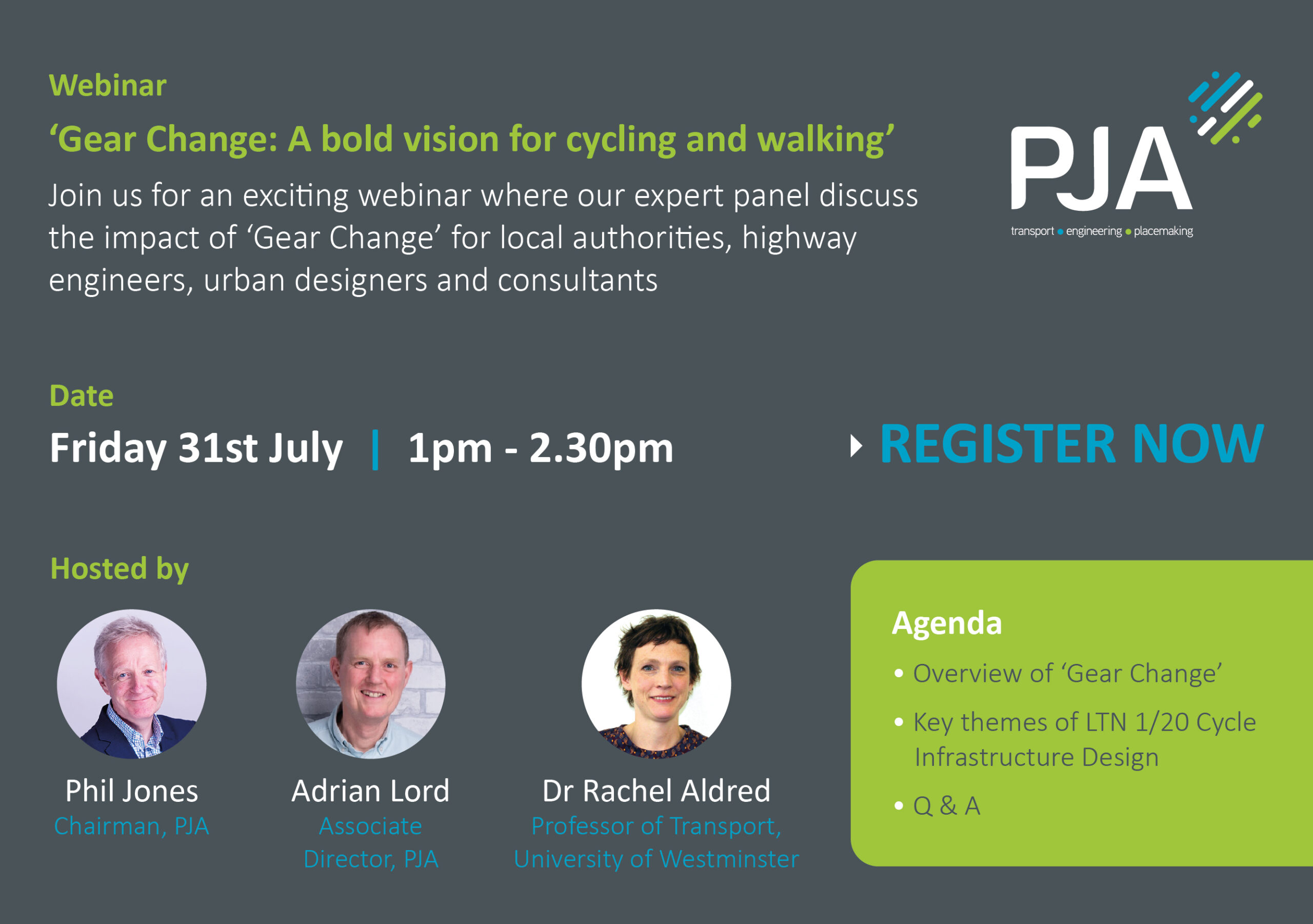 Gear Change webinar PJA July20 scaled PJA to hold webinar on £2 billion cycling and walking 'revolution'