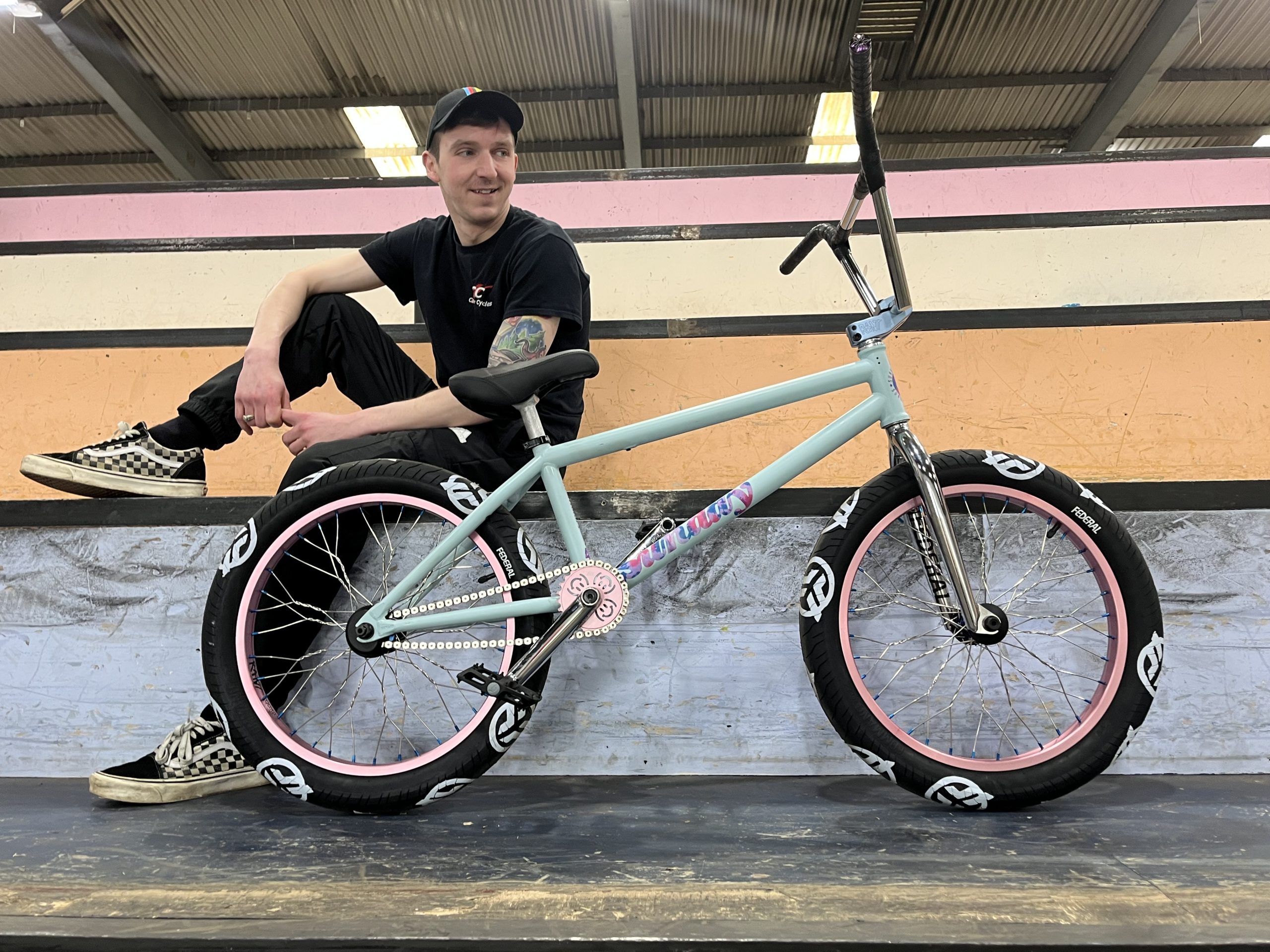 Connor Mooney with his BMX