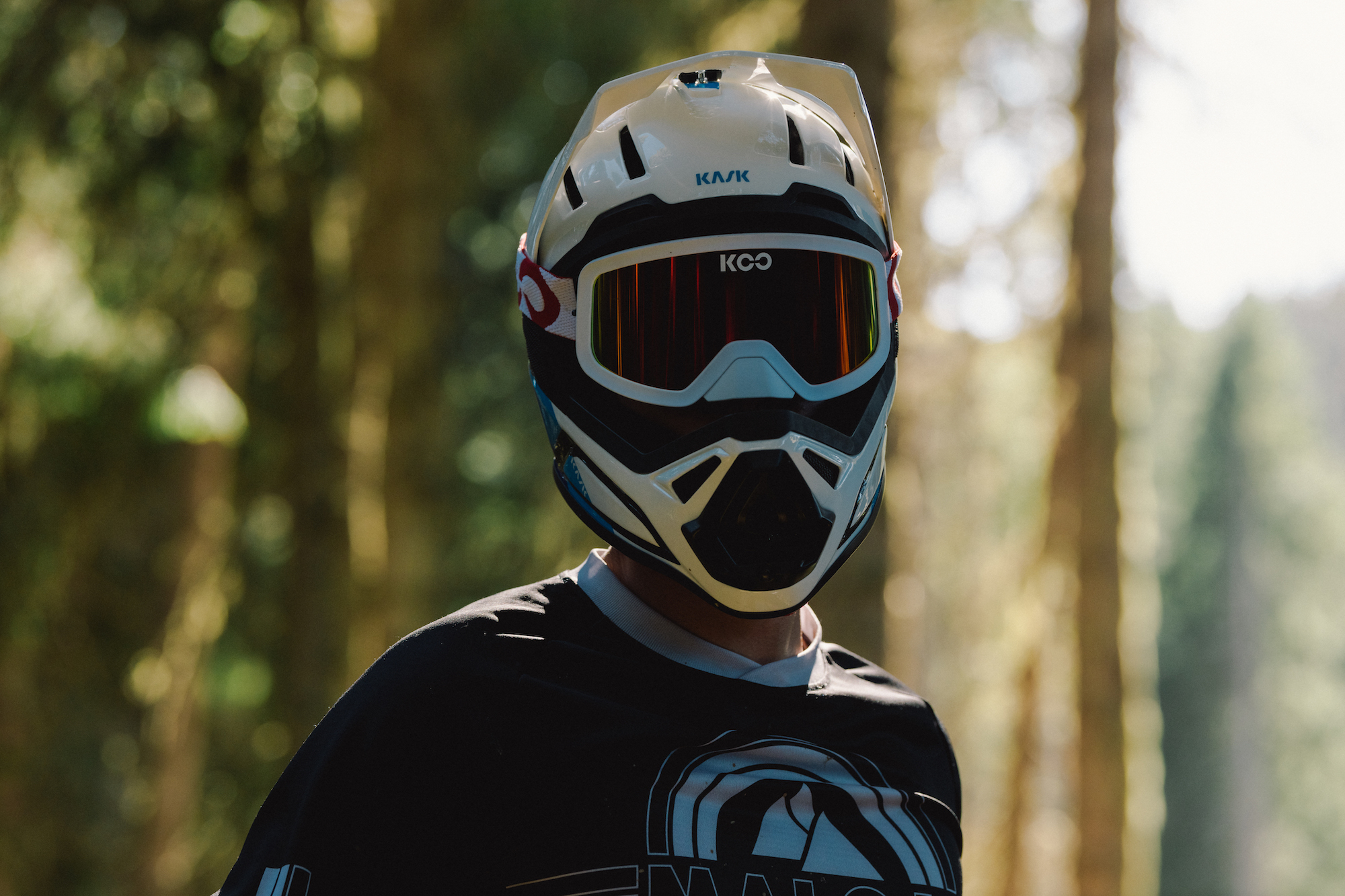 mtb full face helmet with goggles