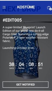 Kostume pre order mobile screenshot Kostüme x Polartec Limited Edition opens for pre-orders