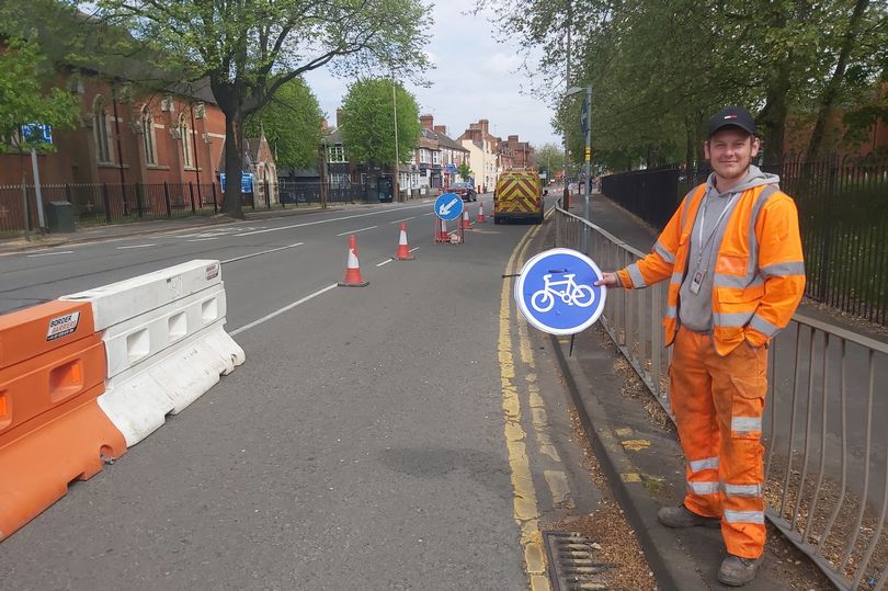 Leicester creates temporary cycle lane to help key workers during COVID-19