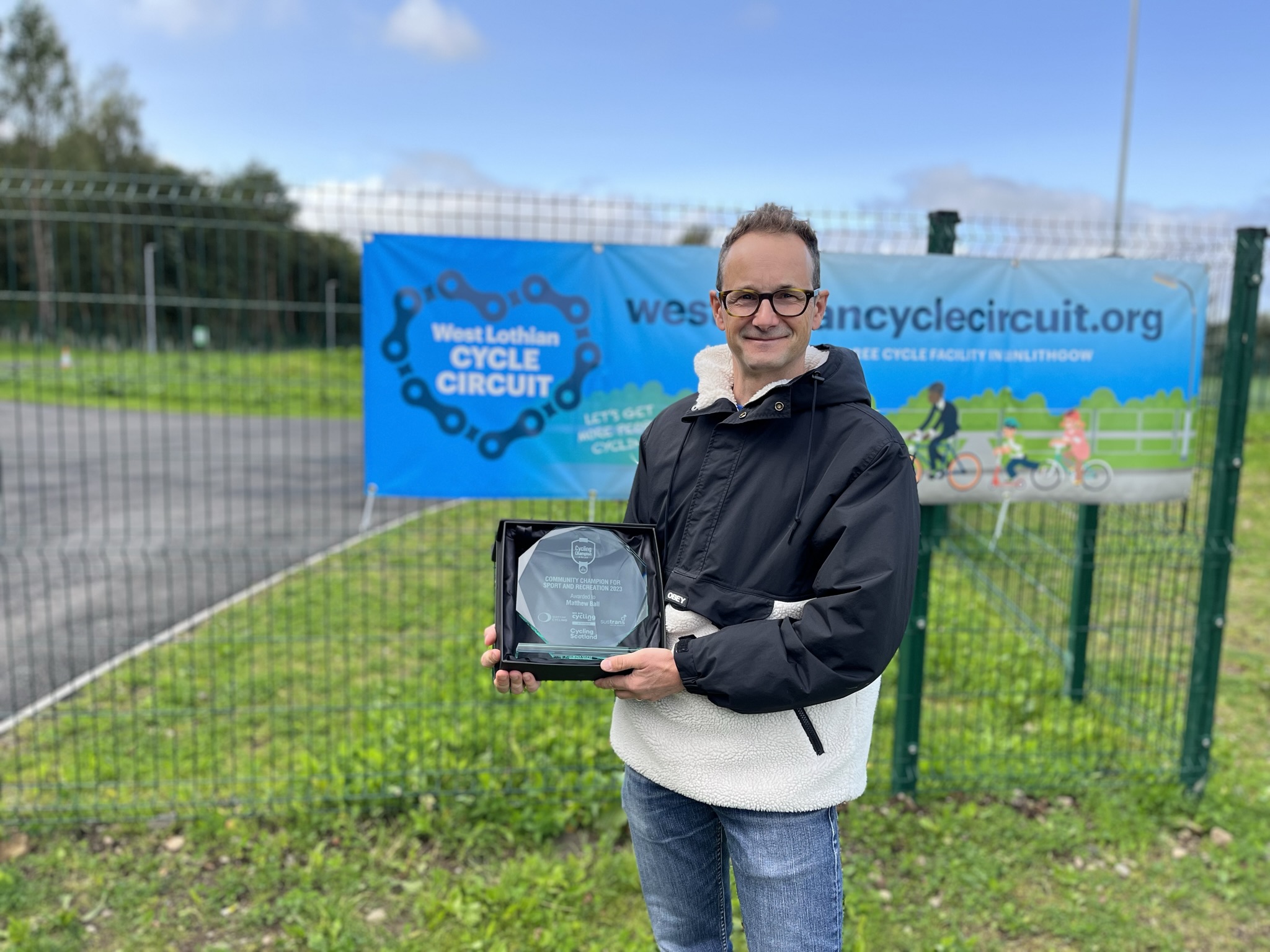 Matthew Ball Community Champion for Sport and Recreation Scotland's Cycling Champion of the Year Award winners have been announced