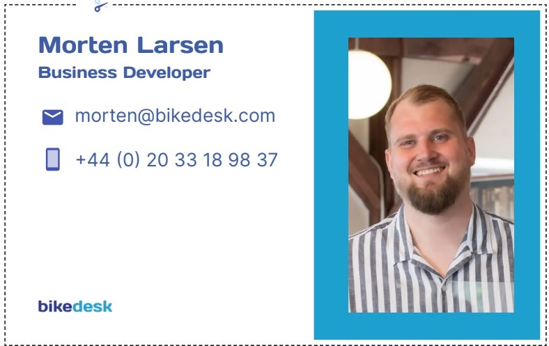 Morten BikeDesk Bikedesk hits UK market at full speed