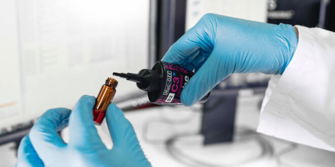 Muc Off collaborates with UK laboratories on research project into bicycle lubrication Muc-Off collaborates with UK laboratories on research project into bicycle lubrication