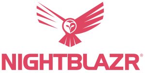 NIGHTBLAZR LOGO BLAZR RED 5 Minutes with: Lighting solution brand Nightblazr