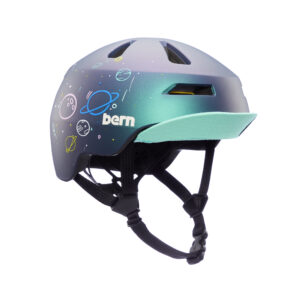Nino 2.0 Metallic Space Splat com main Bern launches two new bike helmets for SS21