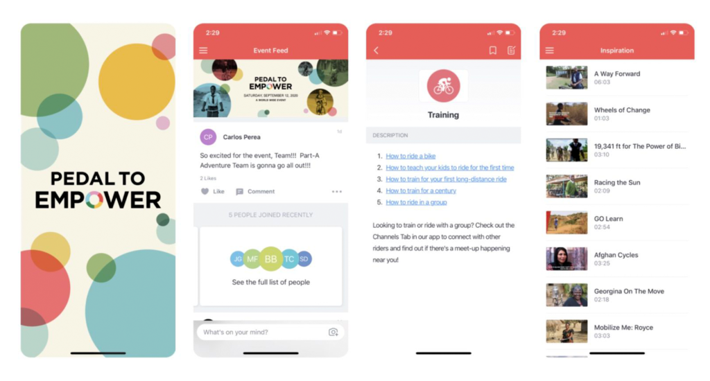 Pedal to Empower App World Bicycle Relief's Pedal to Empower returning in June