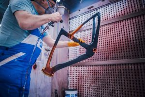 Pinarello MyWay paint gun in hand Pinarello expands its MyWay customization programme