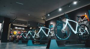 Pinarello Shanghai store inside bikes on stands Pinarello establishes new subsidiary in Shanghai, bolstering China presence