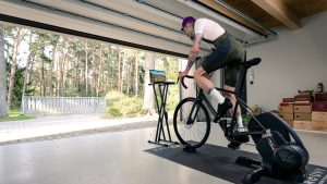 ROUVY x Life Time turbo session in garage Virtual gravel cycling with Rouvy and Life Time events