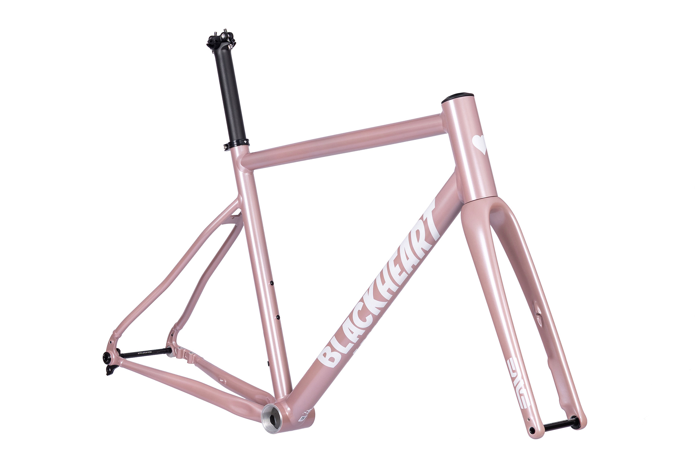 Road Plus AL Frozen Berry Frameset 02 BlackHeart Bike Co. showcases new Road Plus bike at CyclingWorld - with UK retailers