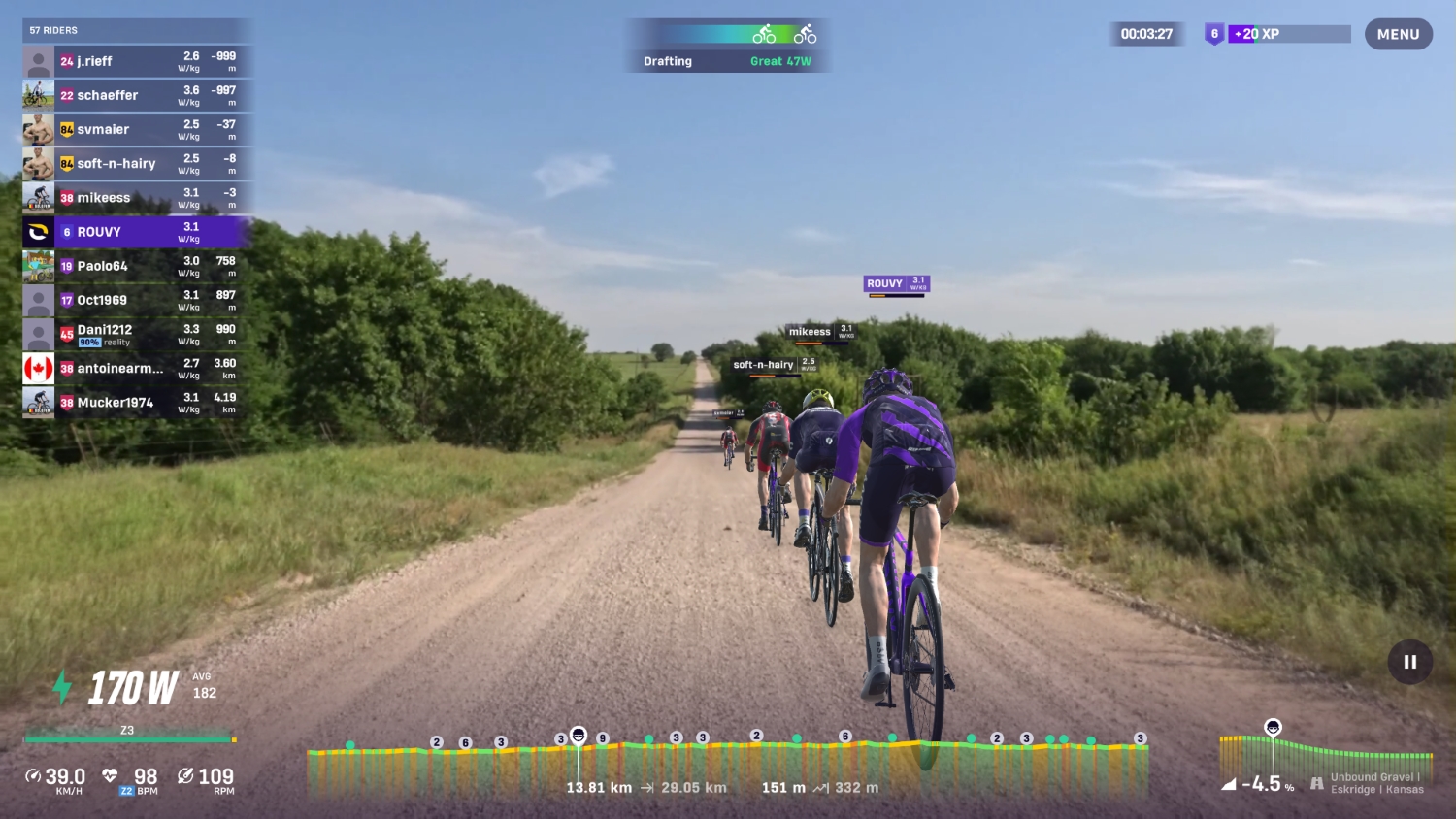 Rouvy brings Life Time’s elite gravel courses indoors