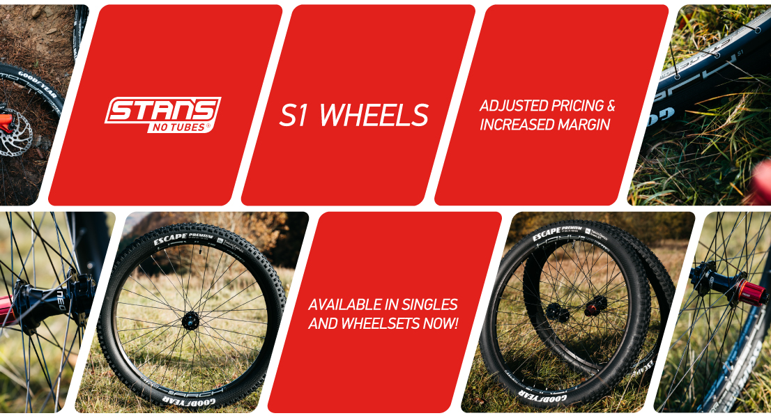 Stans NoTubes S1 range now offered in singles