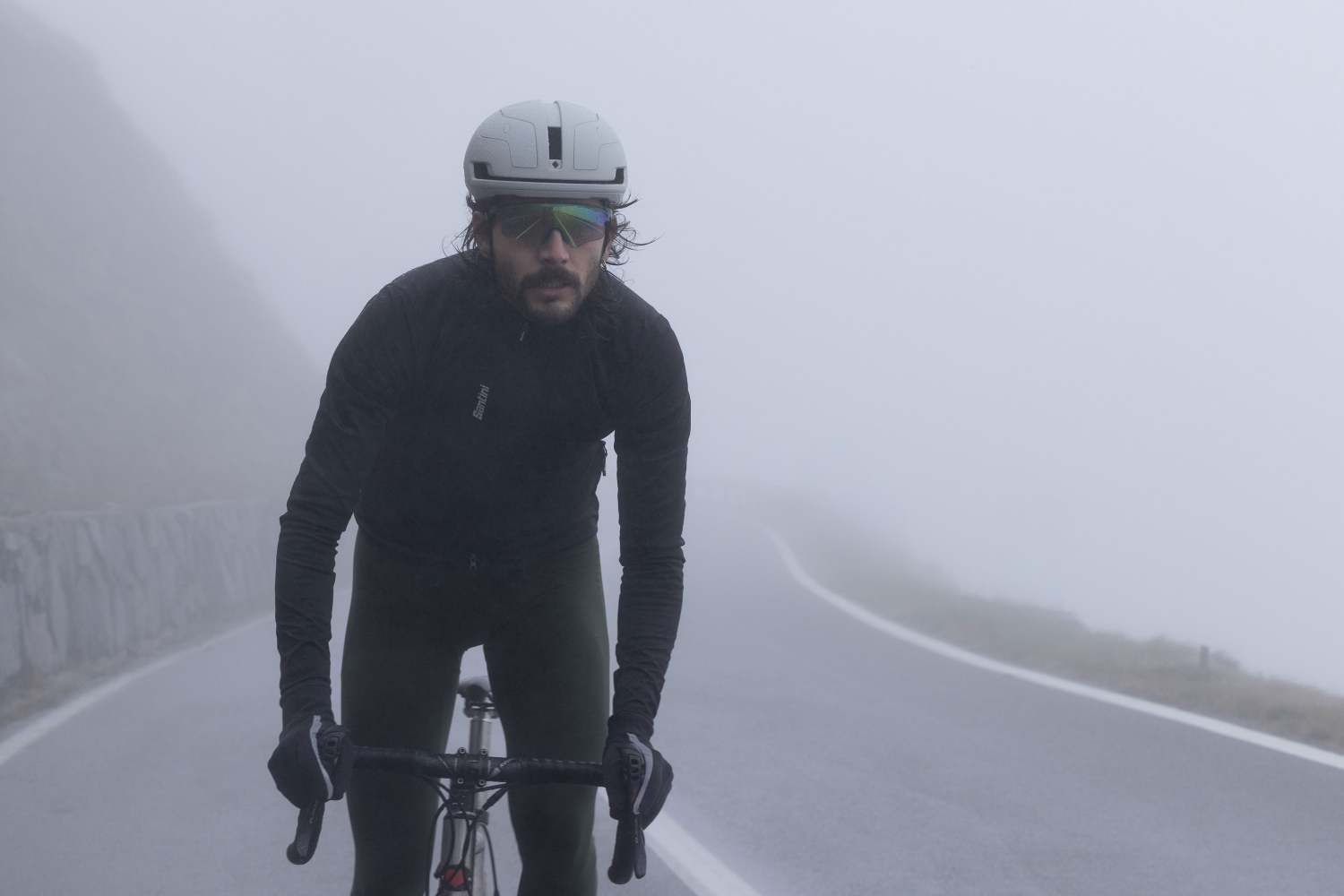Santini launch non-PFAS waterproof jacket using 100% recycled polyester
