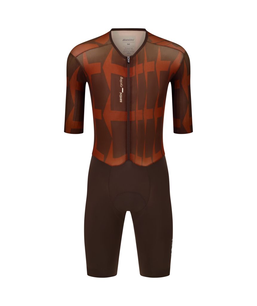 SANTINI SS26 Mads Pedersen Momentum Series aero road skinsuit CC Santini and Mads Pederson present the "Momentum Series" collection