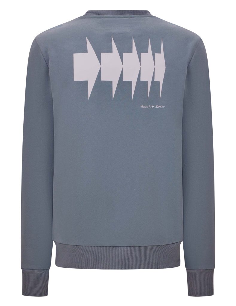 SANTINI SS26 Mads Pedersen Momentum Series sweatshirt back Santini and Mads Pederson present the "Momentum Series" collection