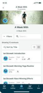 SYSTM iphone library aww Wahoo releases new SYSTM training app