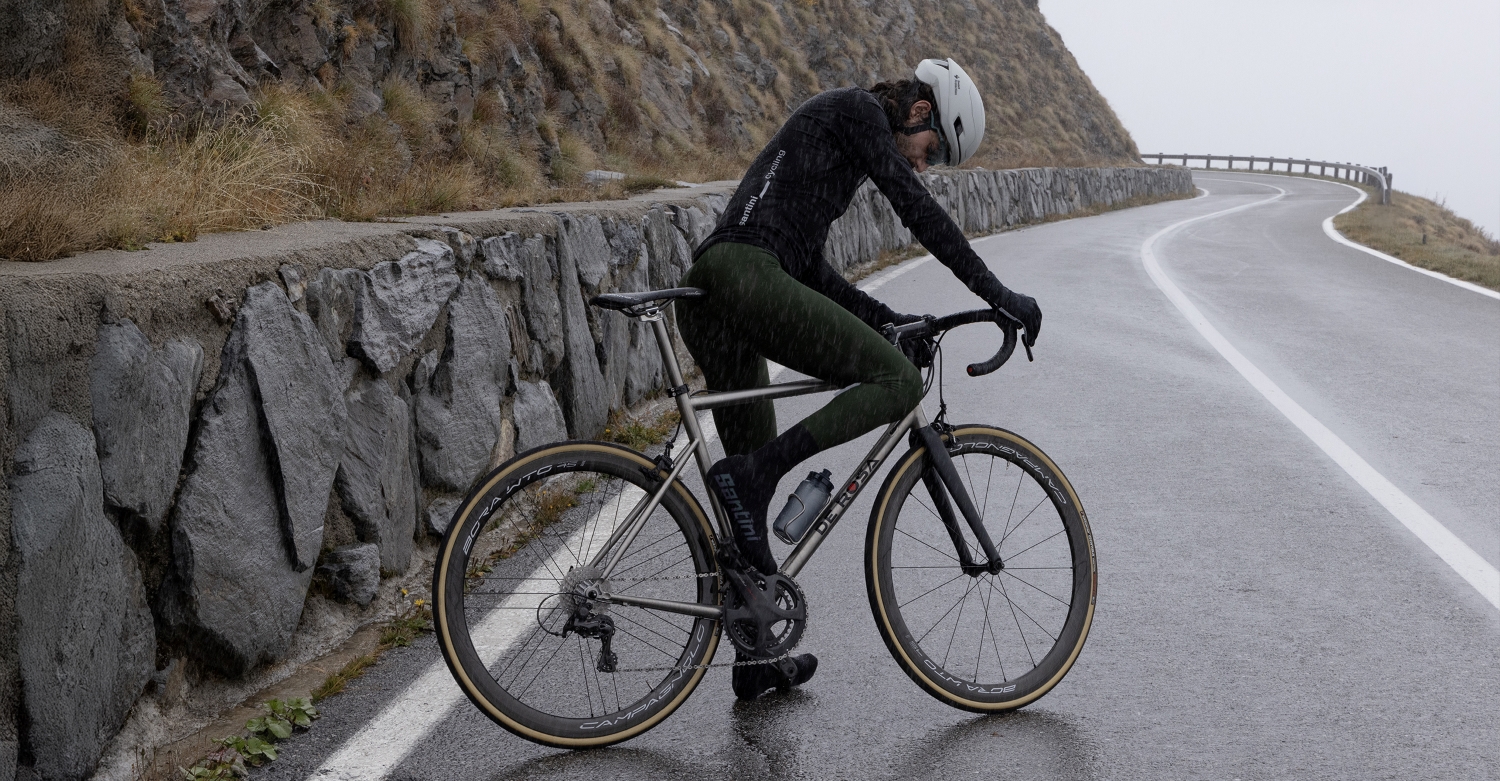 Santini presents Magic rain jacket using Polartec Power Shield RPM fabric