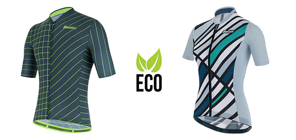 Santini shows commitment to environment with jerseys made from recycled yarn2 Santini shows commitment to environment with eco-friendly jerseys and compostable packaging