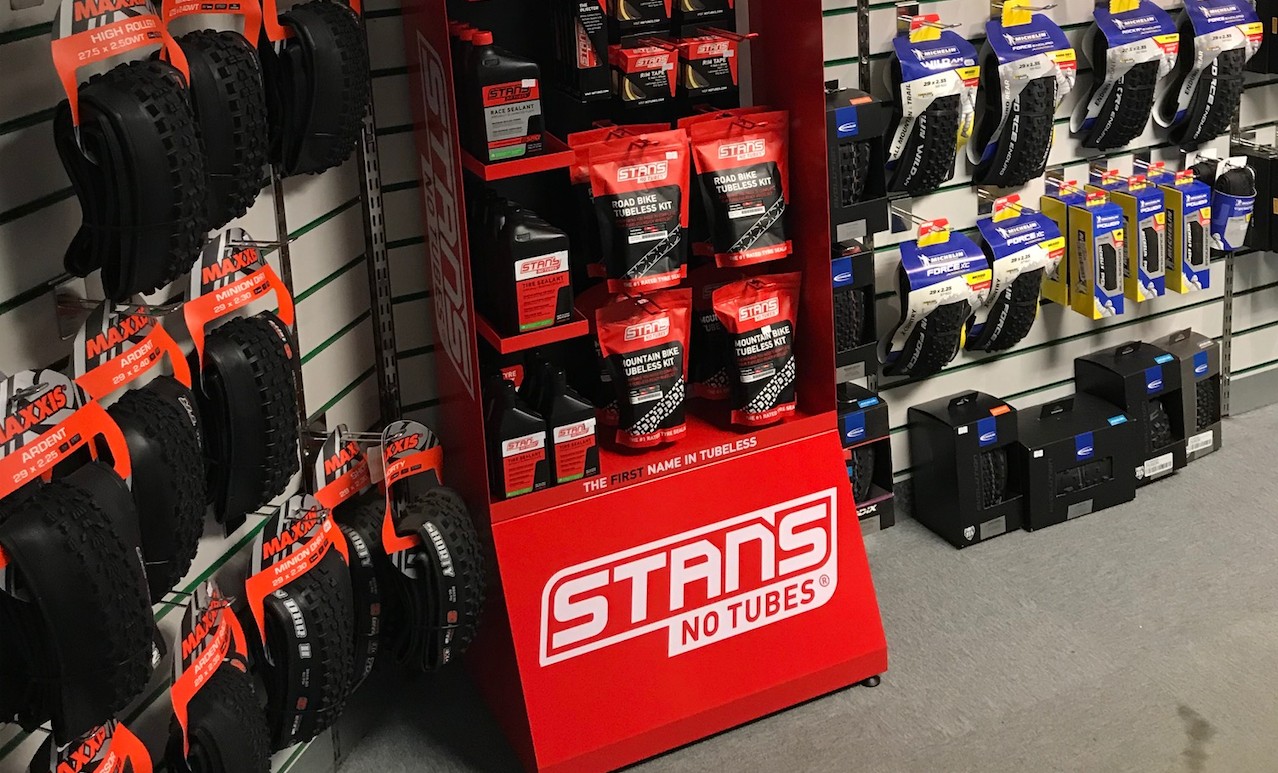 Paligap sees sales increase with Stan’s NoTubes tubeless system POS
